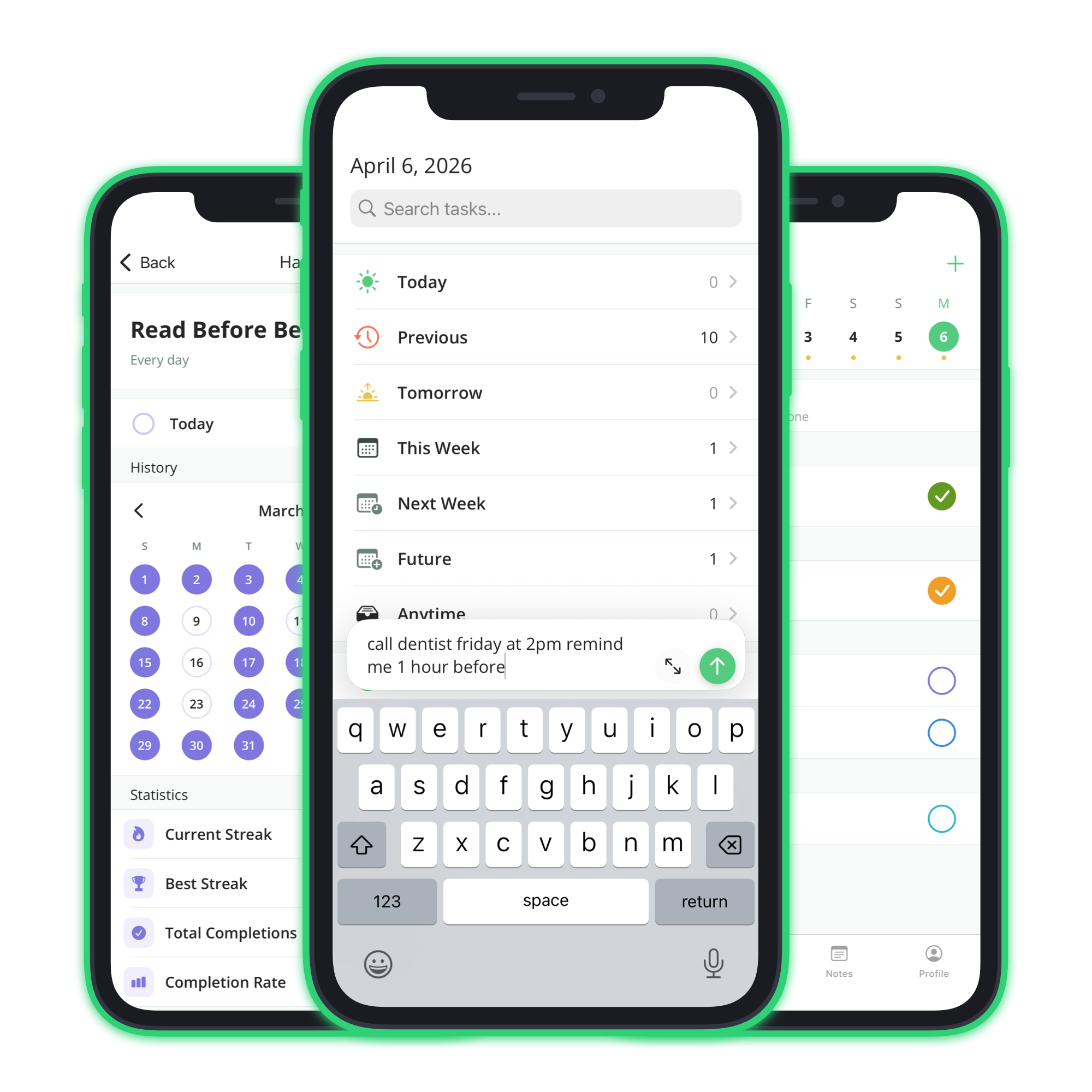 Habite running on iPhone